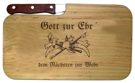 "Gott zur Ehr dem nächsten zur Wehr"