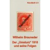 Der Umsturz 1918 und seine Folgen