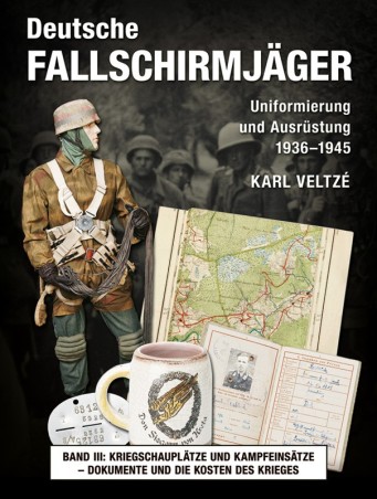 Deutsche Fallschirmjäger (III) Abzeichen, Dokumente und Kampfeinsätze