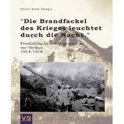 Die Brandfackel des Krieges leuchtet durch die Nacht