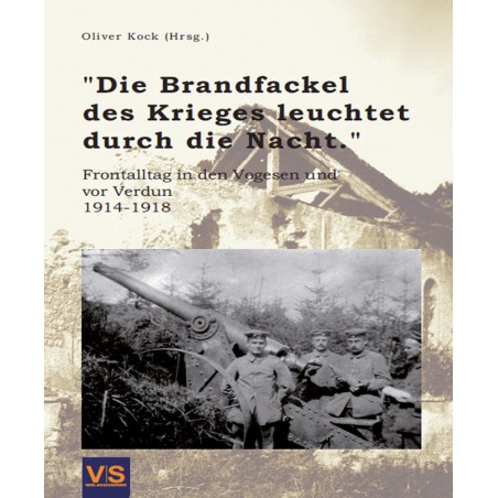 Die Brandfackel des Krieges leuchtet durch die Nacht
