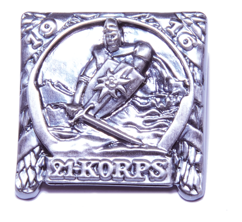 Kappenabzeichen „21. Korps 1916“