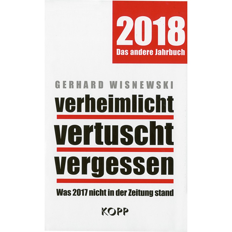 verheimlicht - vertuscht - vergessen 2018