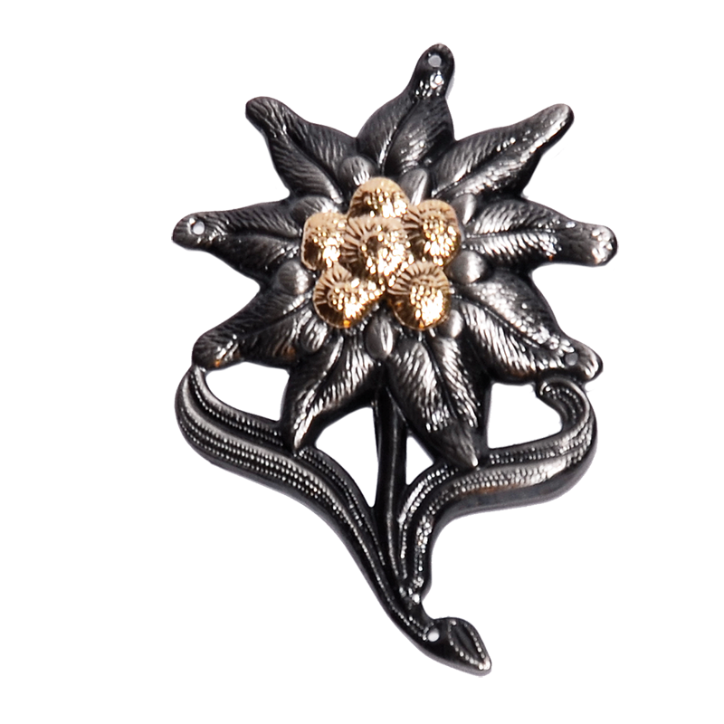 Metallmützenabzeichen Edelweiß