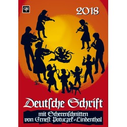 Scherenschnittkalender "Deutsche Schrift" 2018
