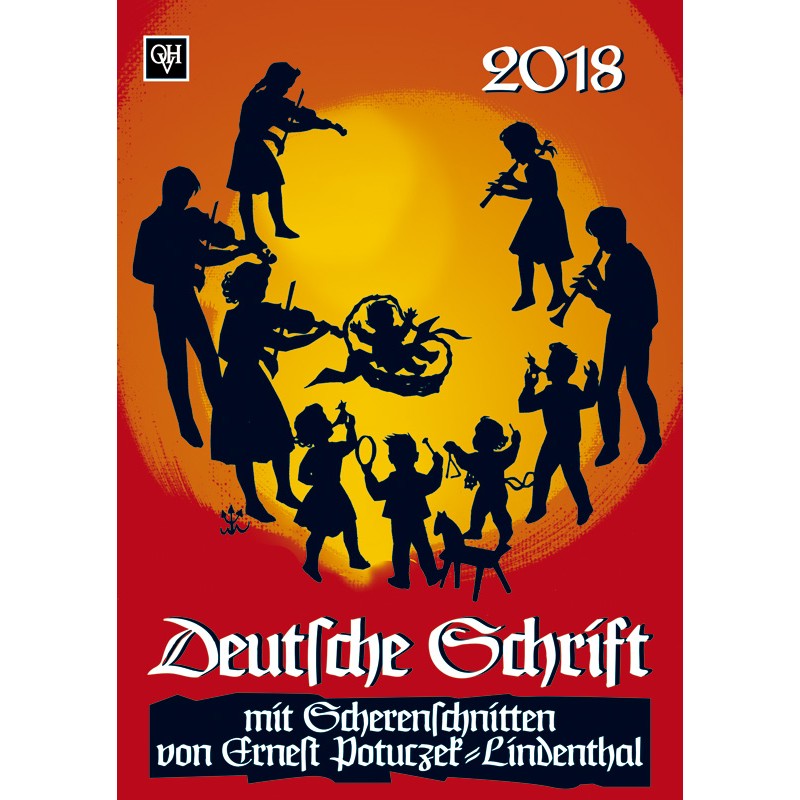 Scherenschnittkalender "Deutsche Schrift" 2018