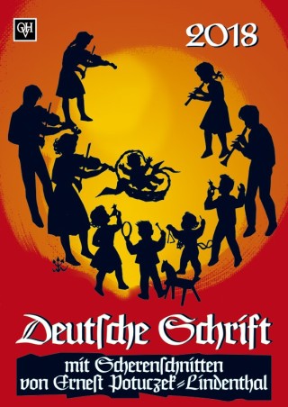 Scherenschnittkalender "Deutsche Schrift" 2018