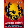Scherenschnittkalender "Deutsche Schrift" 2018