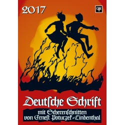 Scherenschnittkalender "Deutsche Schrift" 2017