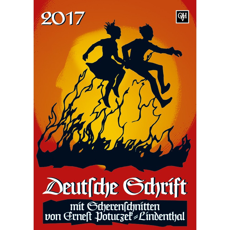 Scherenschnittkalender "Deutsche Schrift" 2017