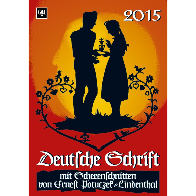 Scherenschnittkalender "Deutsche Schrift" 2015
