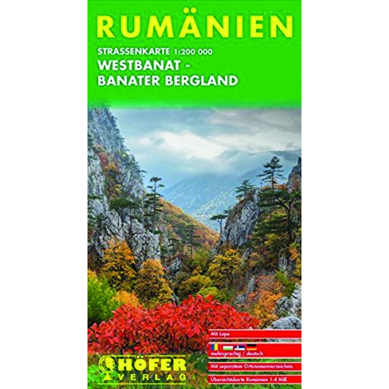 Straßenkarte Rumänien