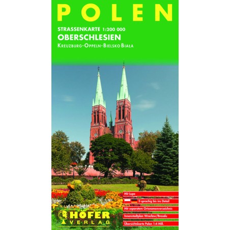 Straßenkarte Oberschlesien