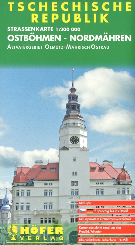 Straßenkarte Ostböhmen-Nordmähren