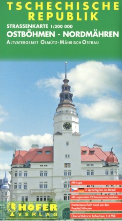 Straßenkarte Ostböhmen-Nordmähren