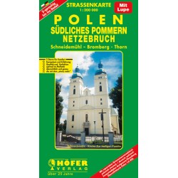 Straßenkarte Südliches Pommern-Netzebruch