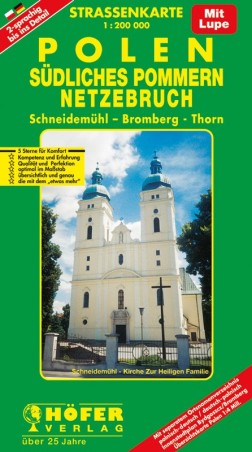 Straßenkarte Südliches Pommern-Netzebruch