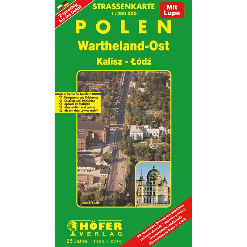 Straßenkarte Wartheland-Ost