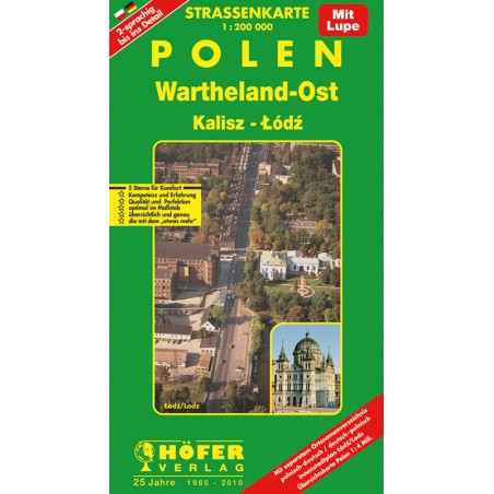 Straßenkarte Wartheland-Ost
