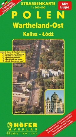 Straßenkarte Wartheland-Ost