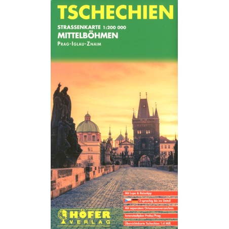 Straßenkarte Mittelböhmen