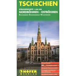 Straßenkarte Nordböhmen-Ostböhmen