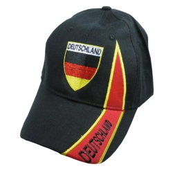 Freizeitkappe "Deutschland" schwarz, rot, gold