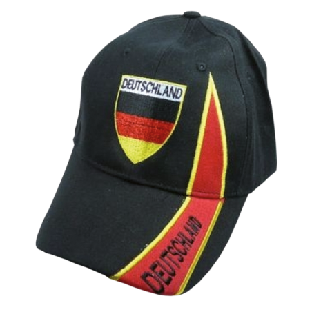 Freizeitkappe "Deutschland" schwarz, rot, gold