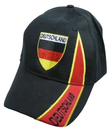 Freizeitkappe "Deutschland" schwarz, rot, gold