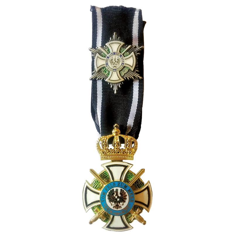 Königlicher Orden Hohenzollern - Kreuz der Ritter mit Schwertern