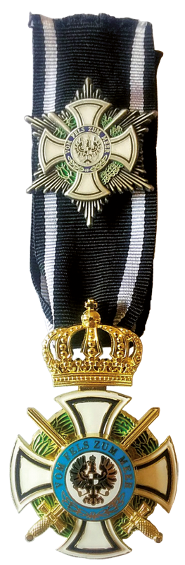 Königlicher Orden Hohenzollern - Kreuz der Ritter mit Schwertern