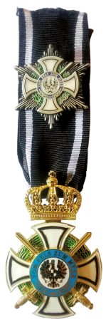 Königlicher Orden Hohenzollern - Kreuz der Ritter mit Schwertern