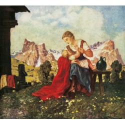 Kunstdruck "Hodiener, Bergfrühling"
