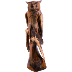 Holz-Statue „Eule“