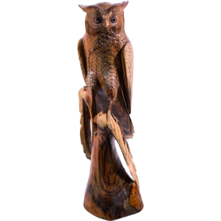 Holz-Statue „Eule“