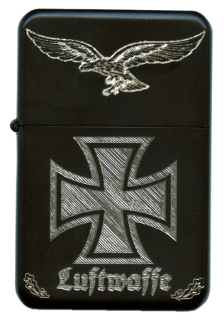 Feuerzeug, schwarz "Luftwaffe"