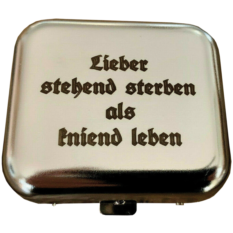 "Lieber stehend sterben..."