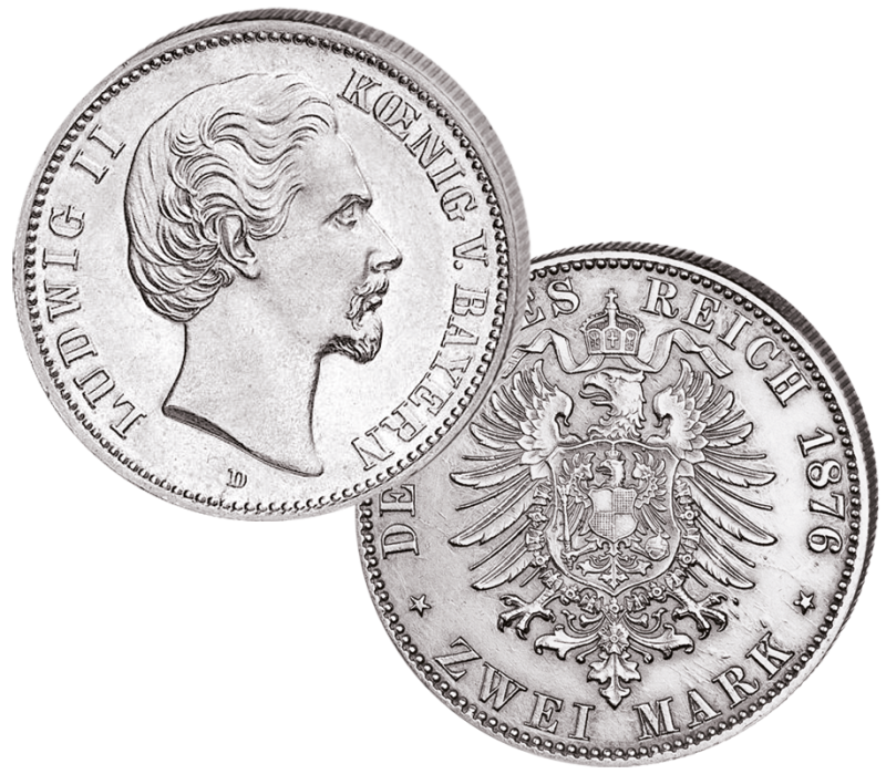 "Ludwig II.", 2 Mark