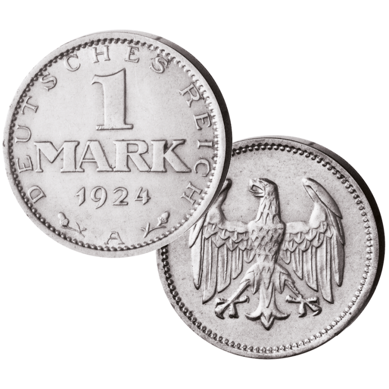 1 Reichsmark Weimarer Republik Prägungsjahr 1924-25