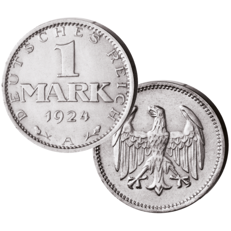 1 Reichsmark Weimarer Republik Prägungsjahr 1924-25