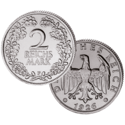 2 Reichsmark Eichenlaub 1925-1927