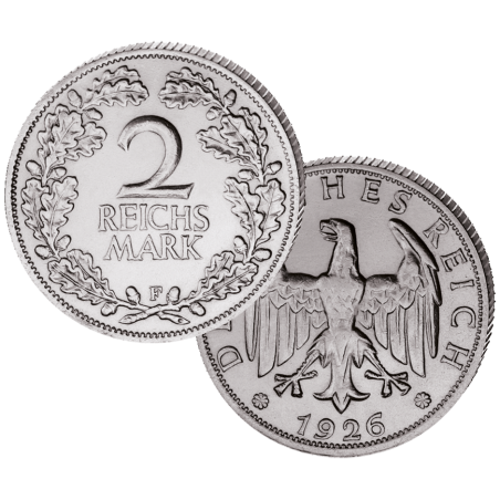 2 Reichsmark Eichenlaub 1925-1927
