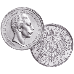 "Wilhelm II.", 2 Mark