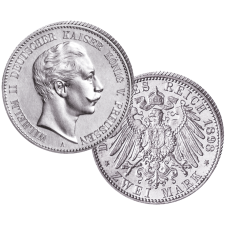 "Wilhelm II.", 2 Mark