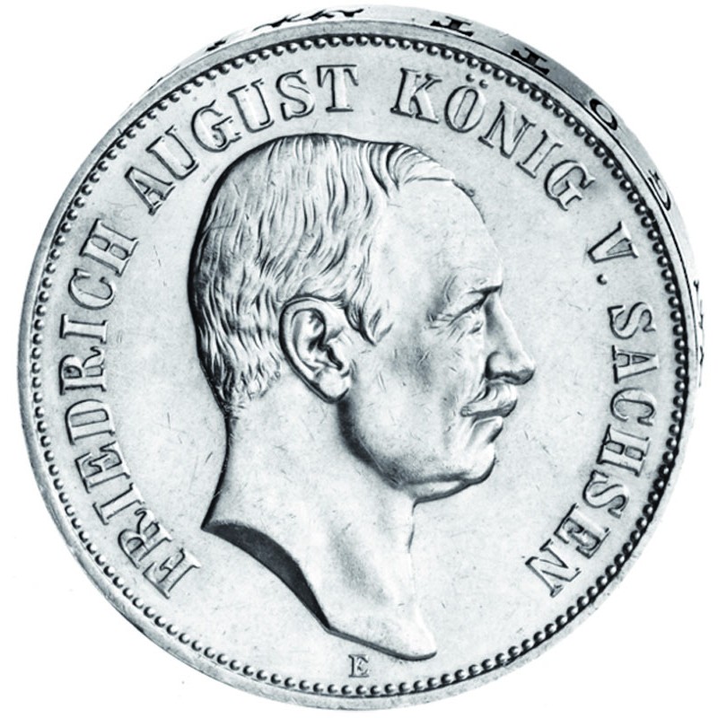 "Friedrich August König von Sachsen", 5 Mark