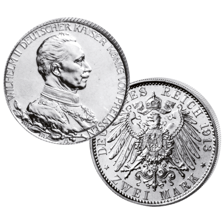 "Wilhelm II. 1913", 2 Mark