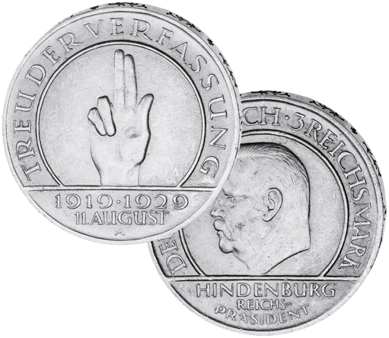 3 Reichsmark „Schwurhand“