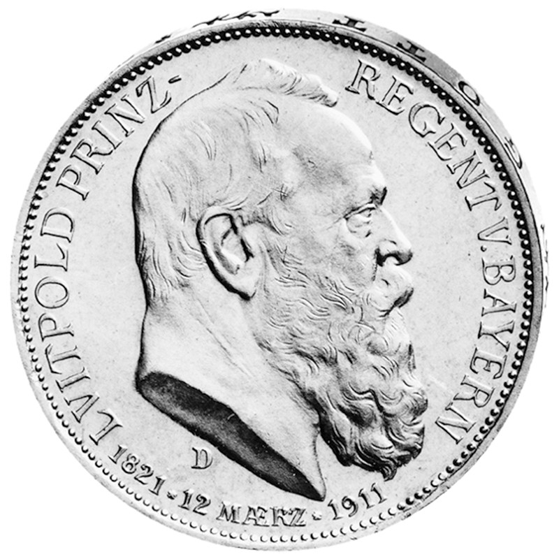 "Luitpold Prinz-Regent von Bayern", 3 Mark