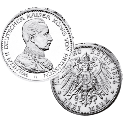 "Wilhelm II", 3 Mark