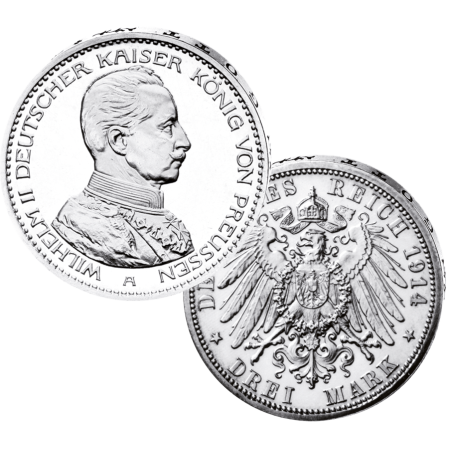 "Wilhelm II", 3 Mark